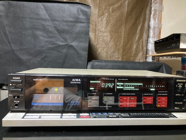AD-FF70 AIWA アイワ カセットデッキ ステレオカセットデッキ 通電のみ