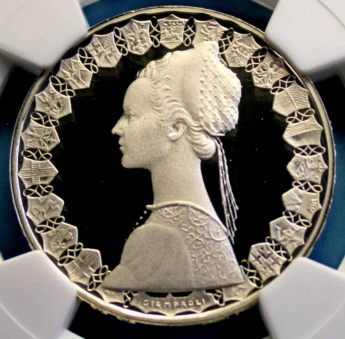 イタリア 1994年 500リレ 銀貨 コロンブスの船 NGC PF69UC