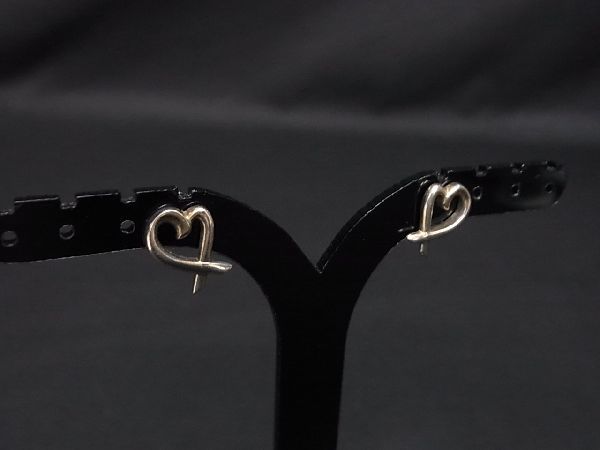 1円 ■美品■ TIFFANY＆Co ティファニー パロマピカソ ラビングハート SV925 ピアス アクセサリー レディース シルバー系 AR1758