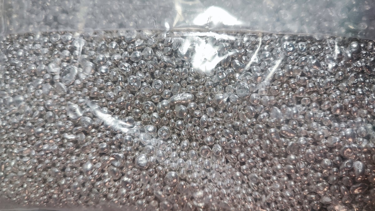 純銀 笹吹き シルバー 100g 国産 sv1000 銀インゴットの素 ささぶき