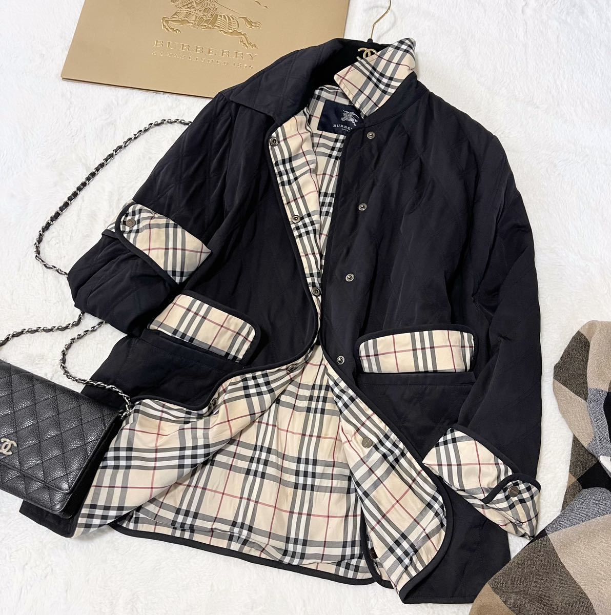 大きいサイズ バーバリー BURBERRY バーバリーロンドン キルティング 