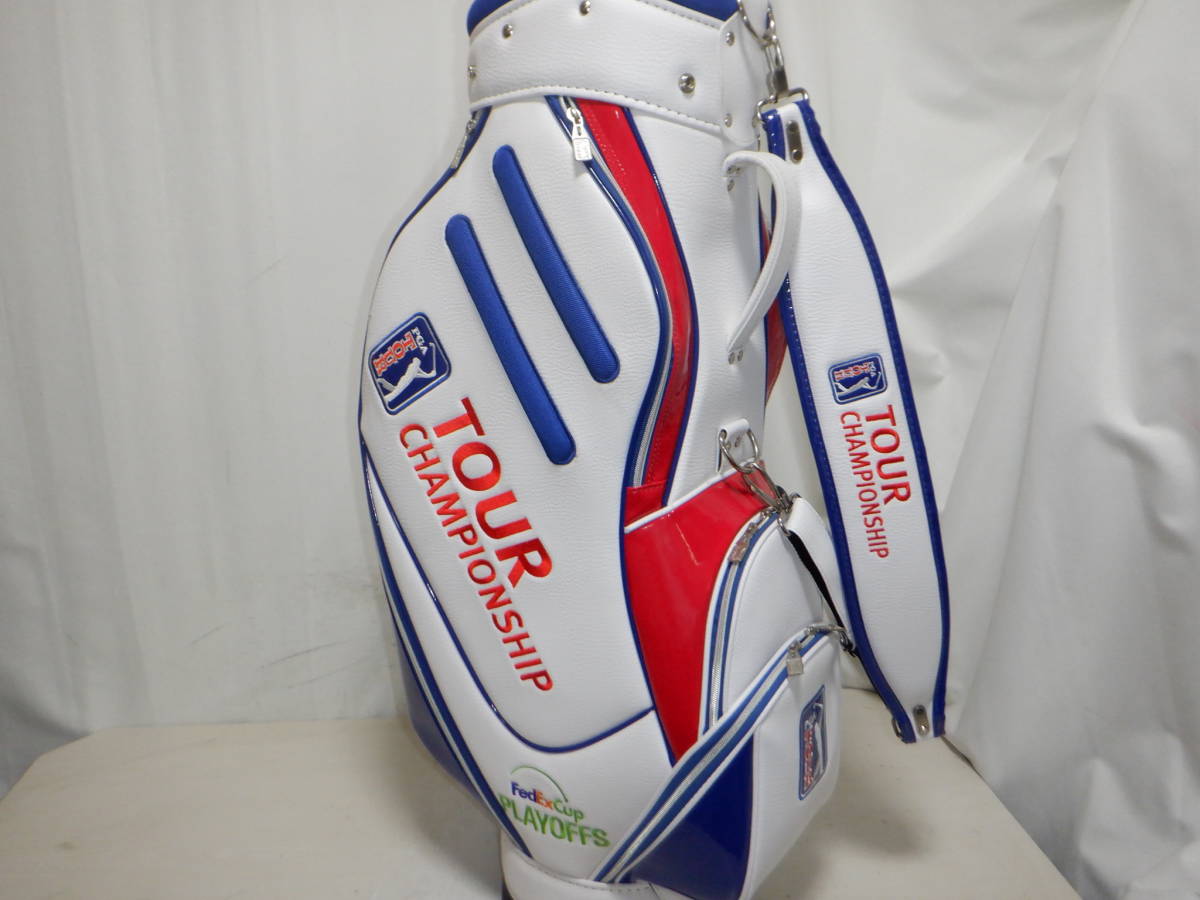 PGA TOUR CHAMPIONSHIP 9.0型☆中古～美品☆カートバック(WHxREDxBLUE