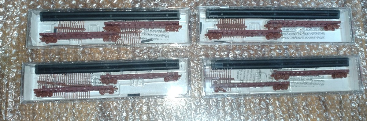 マイクロトレインズ MICRO TRAINS 50'Flat Cars Straight Sides w