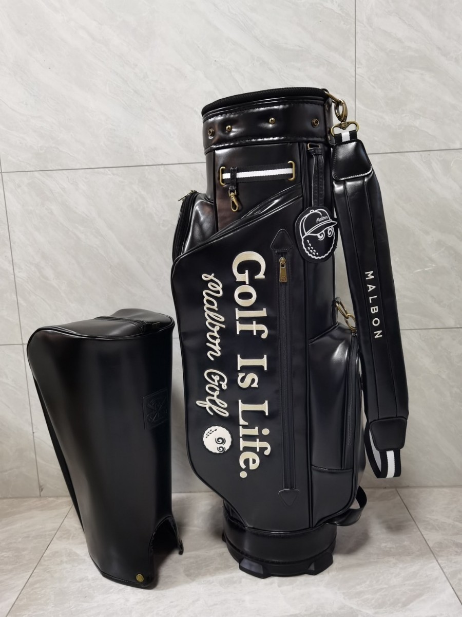 マルボンゴルフ malbon golf キャディバッグス ブラック 【公式通販】