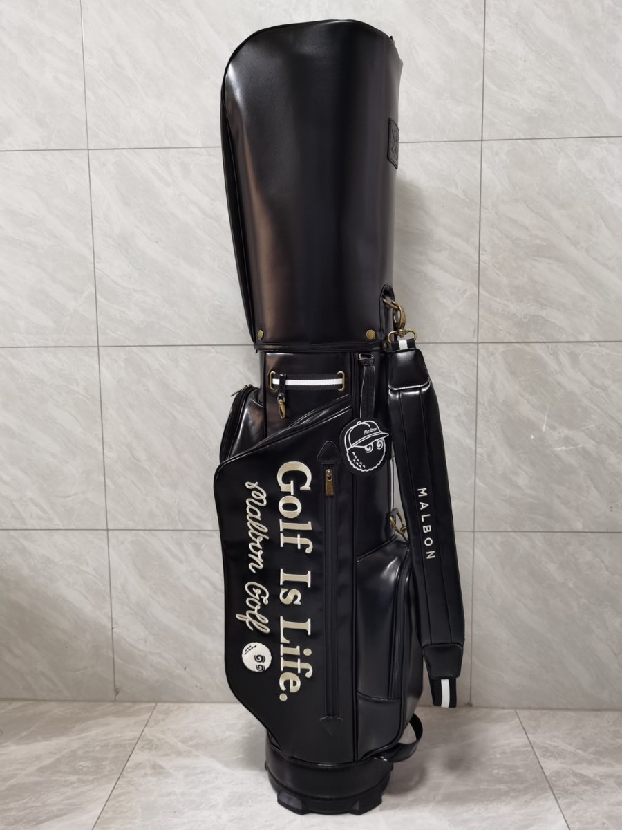 マルボンゴルフ malbon golf キャディバッグス ブラック 【公式通販】