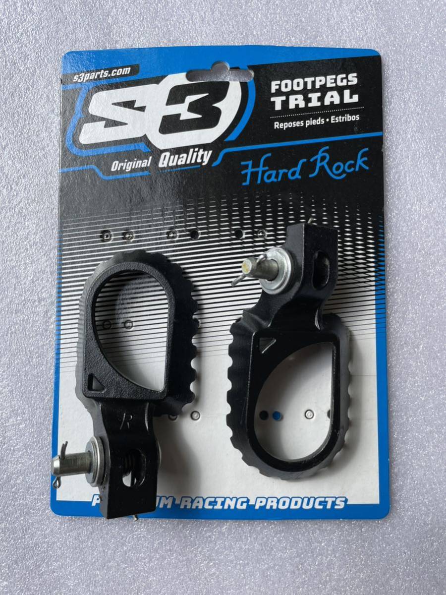 R3 オフセット ワイドステップ モンテッサ4RT 純正品 トライアル　フットペグ　スチール製　中古品