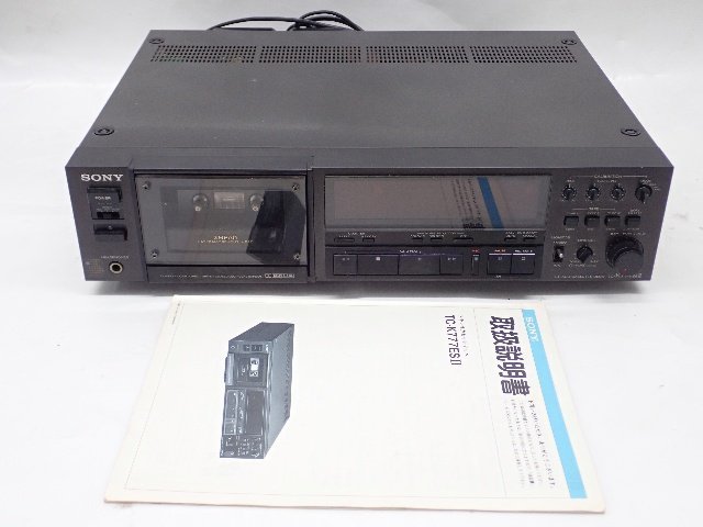 SONY ソニー 3ヘッドシングルカセットデッキ TC-K777ESII 説明書付き