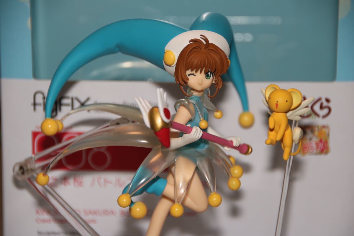 ジャンク figFIX-008 figFIX 木之本桜 バトルコスチュームver. オンライン特典ウィンク顔固定