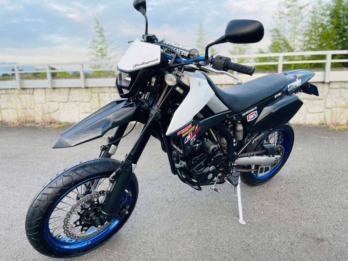 カワサキ DトラッカーX LX250V 12,191km タイヤF/R新品 EFI モタード 