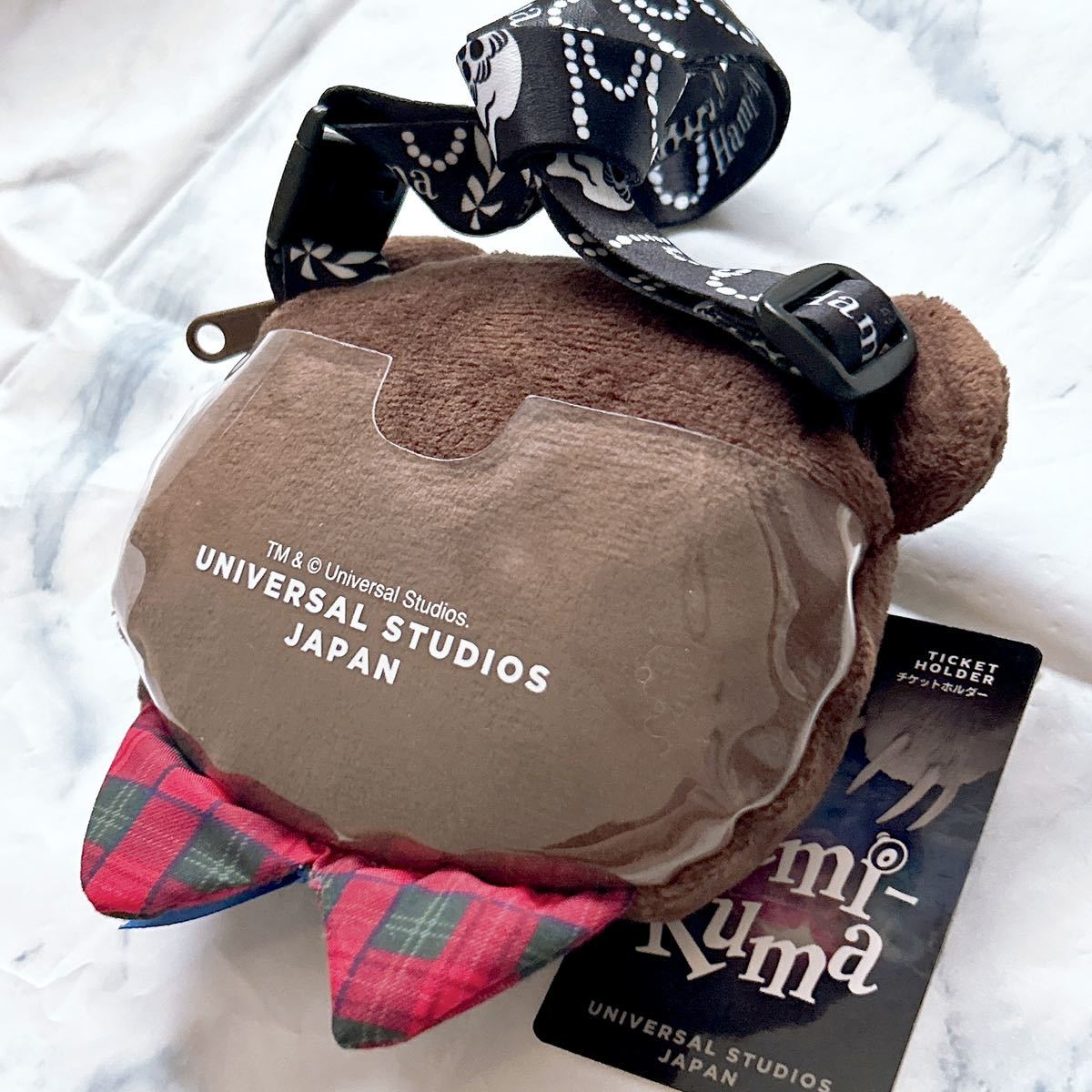 ハミクマ パスケース ハロウィン ホラーナイト USJ ユニバ ぬいぐるみ マスコット 定期入れ ユニバーサルスタジオジャパン