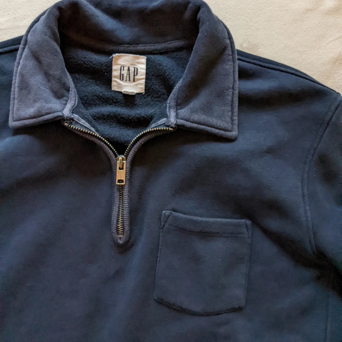 GAP Vintage Zip Gap 90s Sweatshirt Half Polo 90's - OLD Etsy