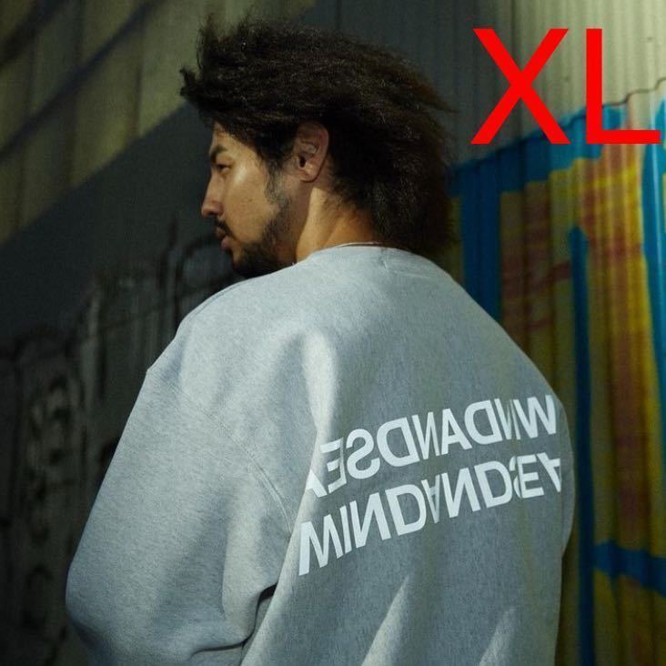 WIND AND SEA WDS A32(RVS.Copy) Reflection Brushed Crew neck Ash XL ウィンダンシー スウェット トレーナー 