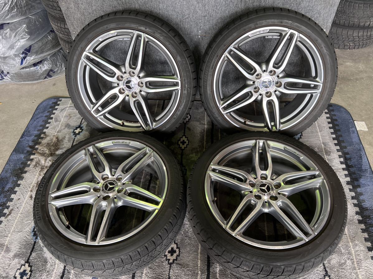 W213メルセデス・ベンツ　Eクラスクーペ　E400クーペ使用　AMG 純正アルミホイール ブリヂストン　BLIZZAK VRX 245/40R19 19インチ 