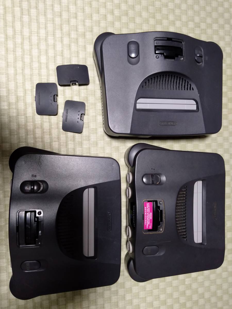 送料無料，人気SALE 3台セット ニンテンドウ64本体 ターミネーターパック付き Nintendo64 NUS-001/NUS-008 N64(本体、アクセサリー)｜売買されたオークション情報、yahooの商品情報をアーカイブ公開 - オークファン 本体、アクセサリー