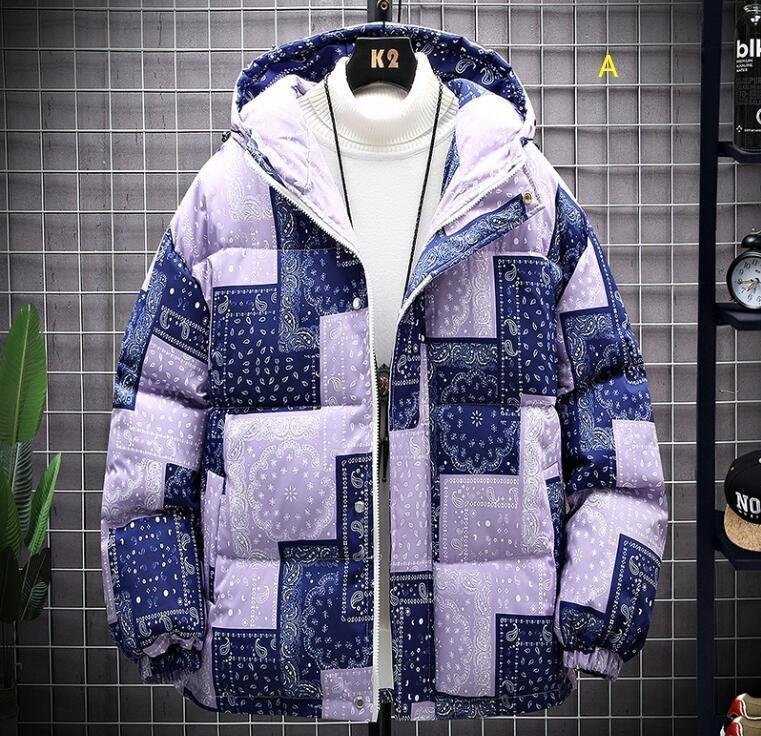 【希少】FEILER リバーシブル ダウンジャケット 花柄 大きいサイズ 2XL ☆秋冬新品花柄 ダウンジャケット キルティング 中綿ジャケット