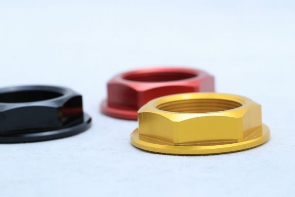 １円売切！トップブリッジ ワークスステムナット [ チタンブルー / アルミブラック / アルミレッド / アルミゴールド ] NSR250R T2Racing トップブリッジ T2Racing MC18・21・28 新品チタン合金 MC18・21 袋ナット