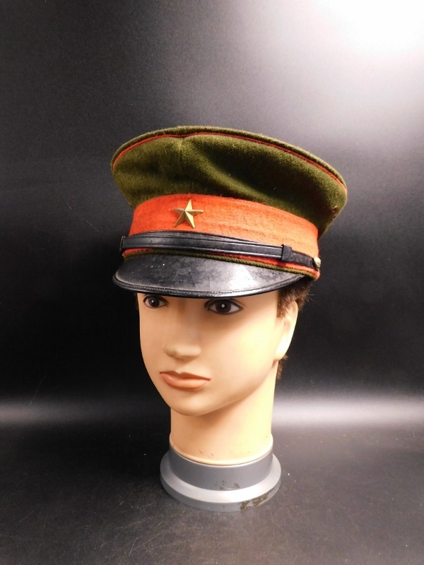 レトロ　当時物旧日本軍 制帽 陸軍　軍帽　陸軍帽子　旧日本軍　ミリタリー 軍物 旧日本軍 軍帽 - 当時物 帽子 Yahoo!オークション 略帽 本物 士官 佐藤