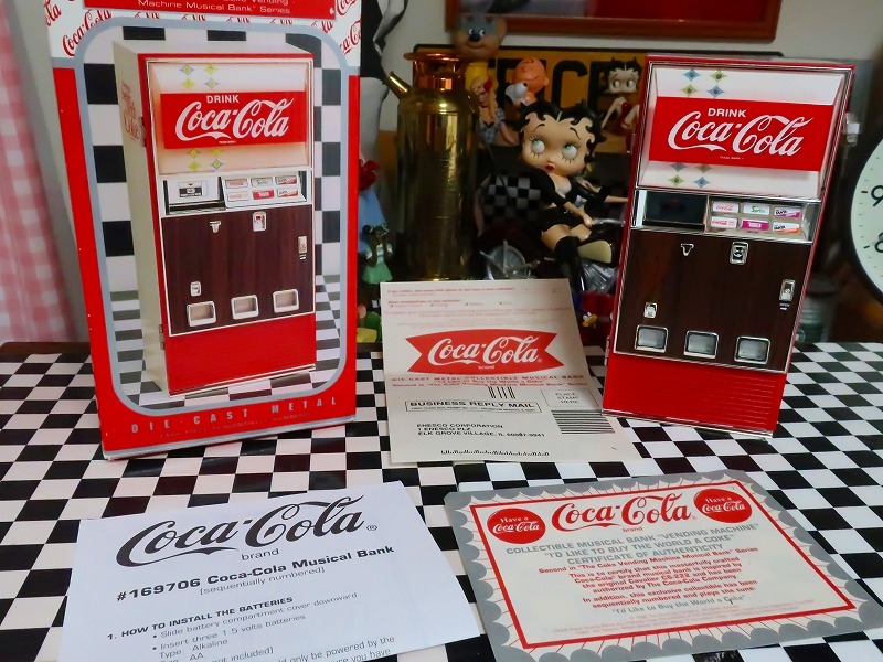 超レア☆絶版☆コカコーラ オールドビンテージ 自販機型 コインバンク
