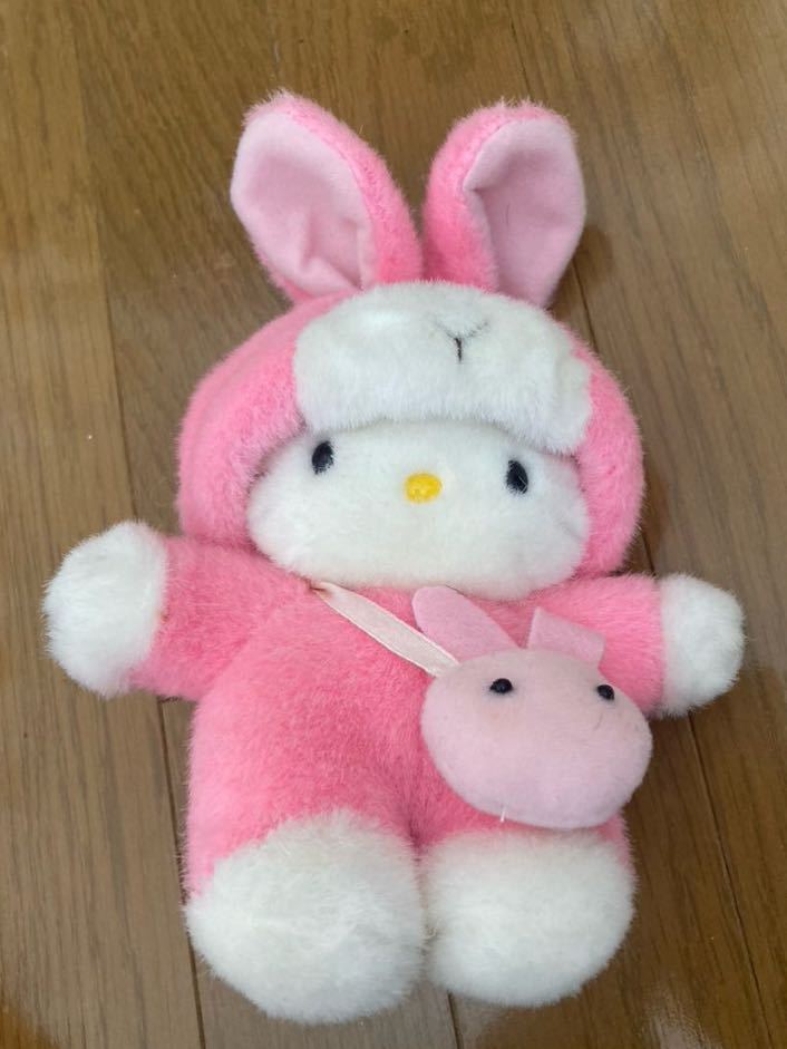 ハローキティ 着ぐるみぬいぐるみ うさぎ サンリオ レトロ 平成レトロ