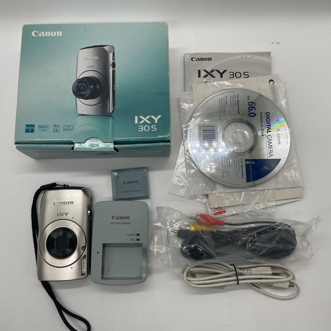 簡易動作確認済】Canon IXY 30S SILVER コンデジ デジカメ デジタル 