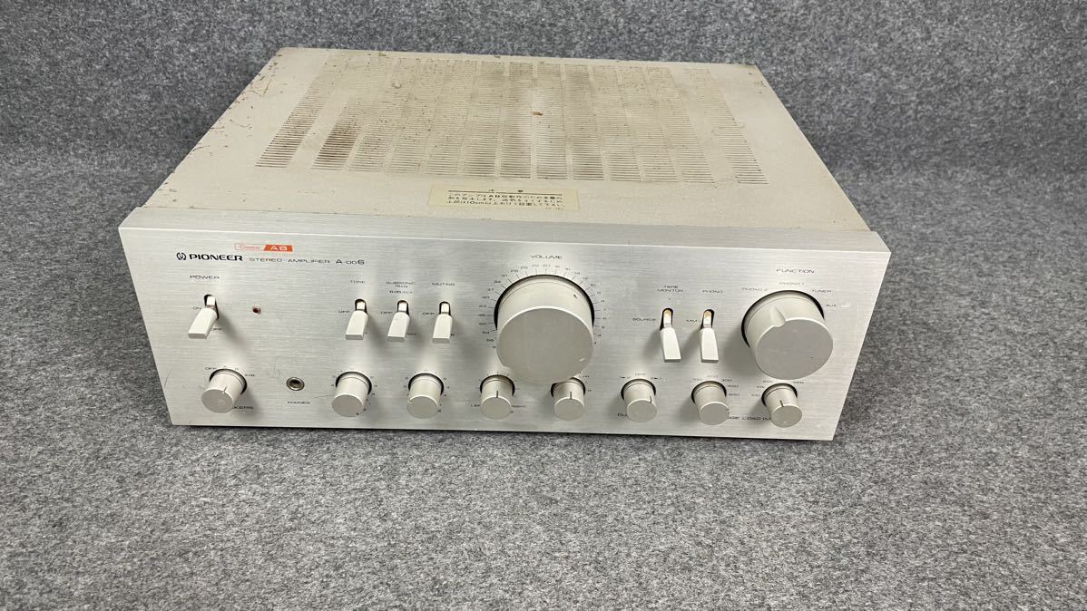 パイオニアステレオ(ジャンク品) パイオニア A-006 Pioneer ステレオアンプ ジャンク品 - パイオニア