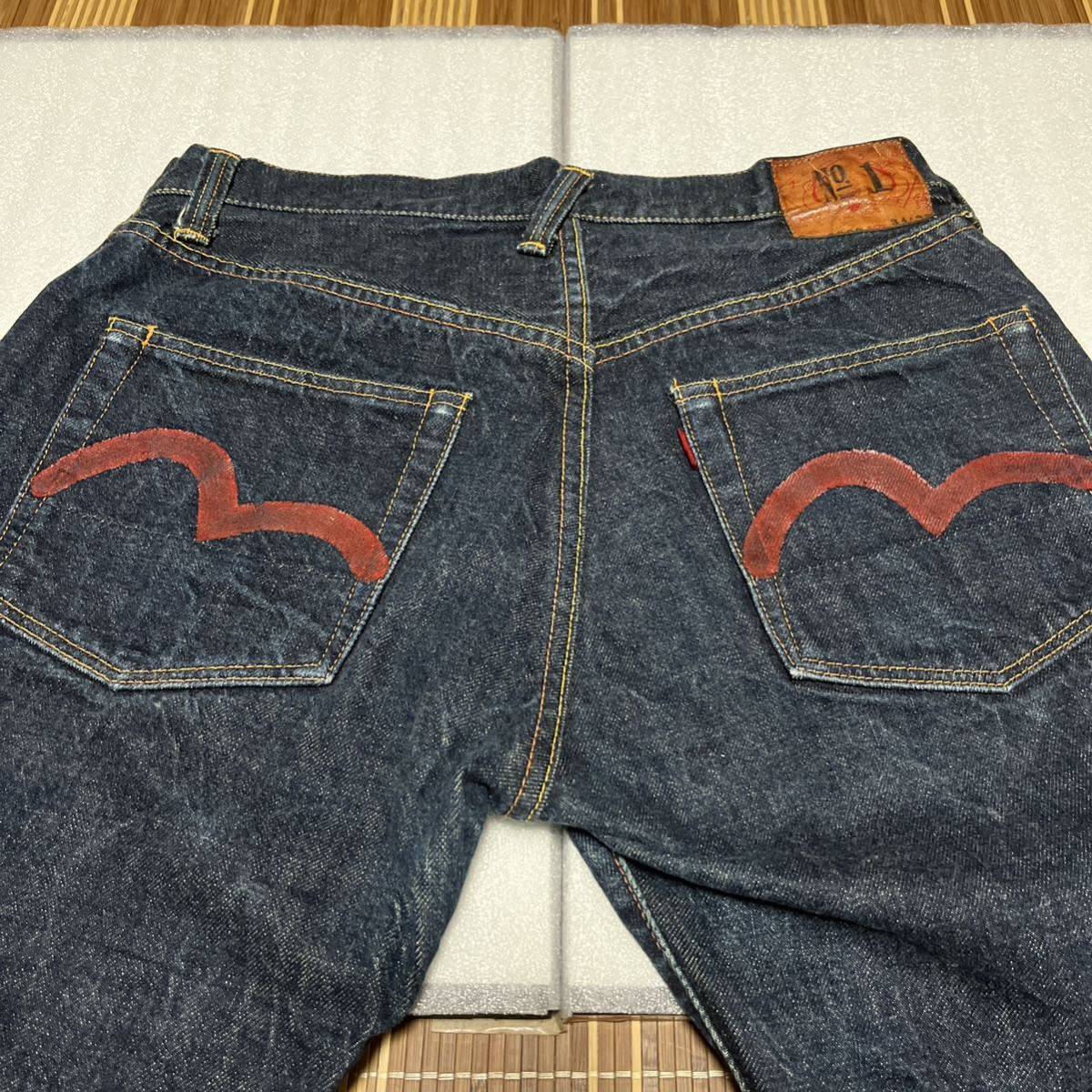 貴重 レア】EVIS NO.1 Lot.2000 デニム ジーンズ エヴィス EVISU W34 x