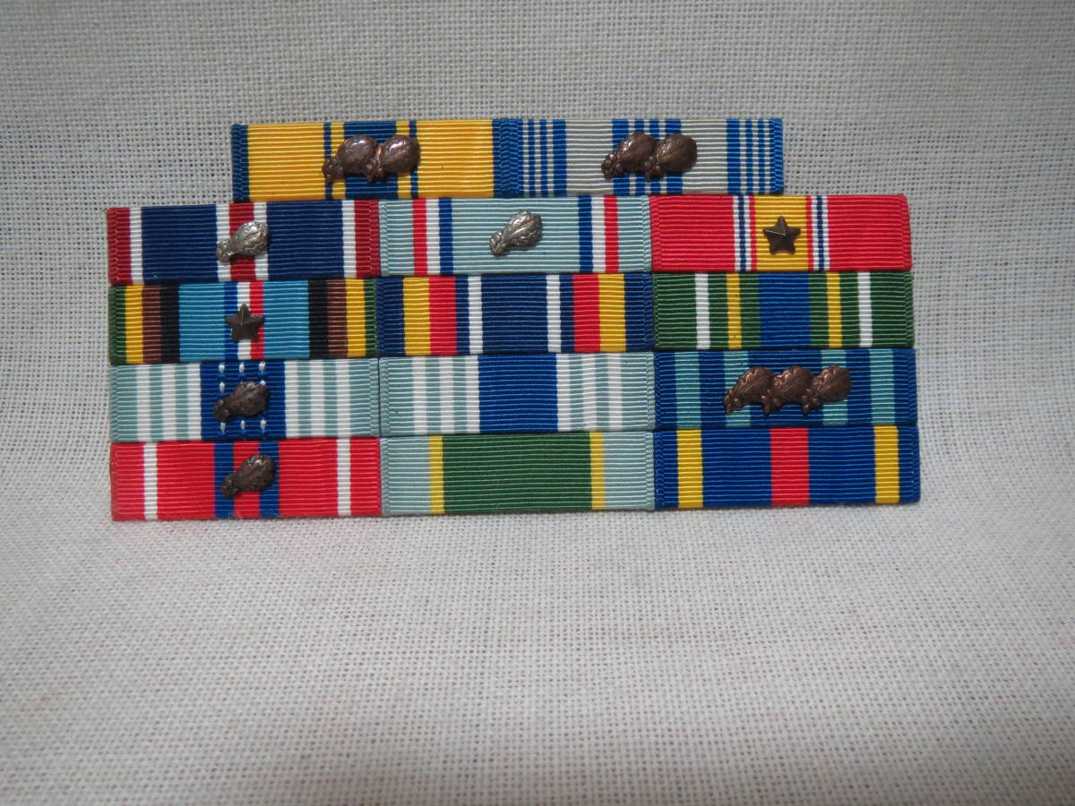 実物 珍品 入手困難 アメリカ空軍 US.AIR FORCE 勲章 リボン 略綬 制服 士官用