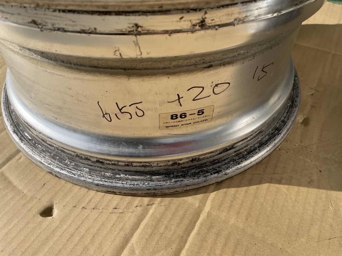 SSR メッシュ 15インチ 6.5J +20 2本 スピードスター 旧車 当時物