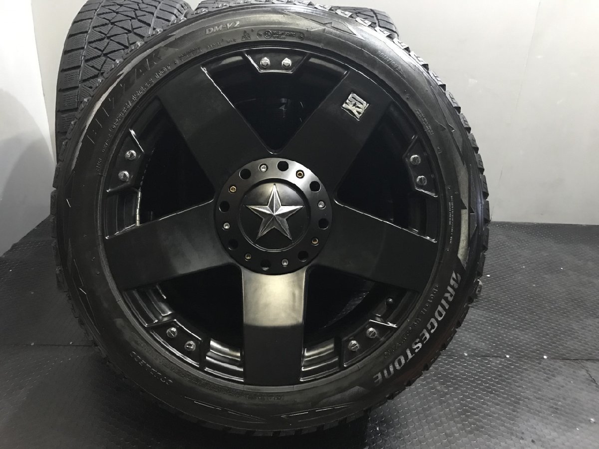 【BS BLIZZAK DM-V2 285/45R22】スタッドレス【KMC XD775 ロックスター 22インチ 9.5J6HPCD135/139.7+12】エスカレード等　(VTP837MY) クレジットカード QRコード決済可能 BS BLIZZAK DM-V2 285/45R22 スタッドレス KMC XD775 ロックスター 22
