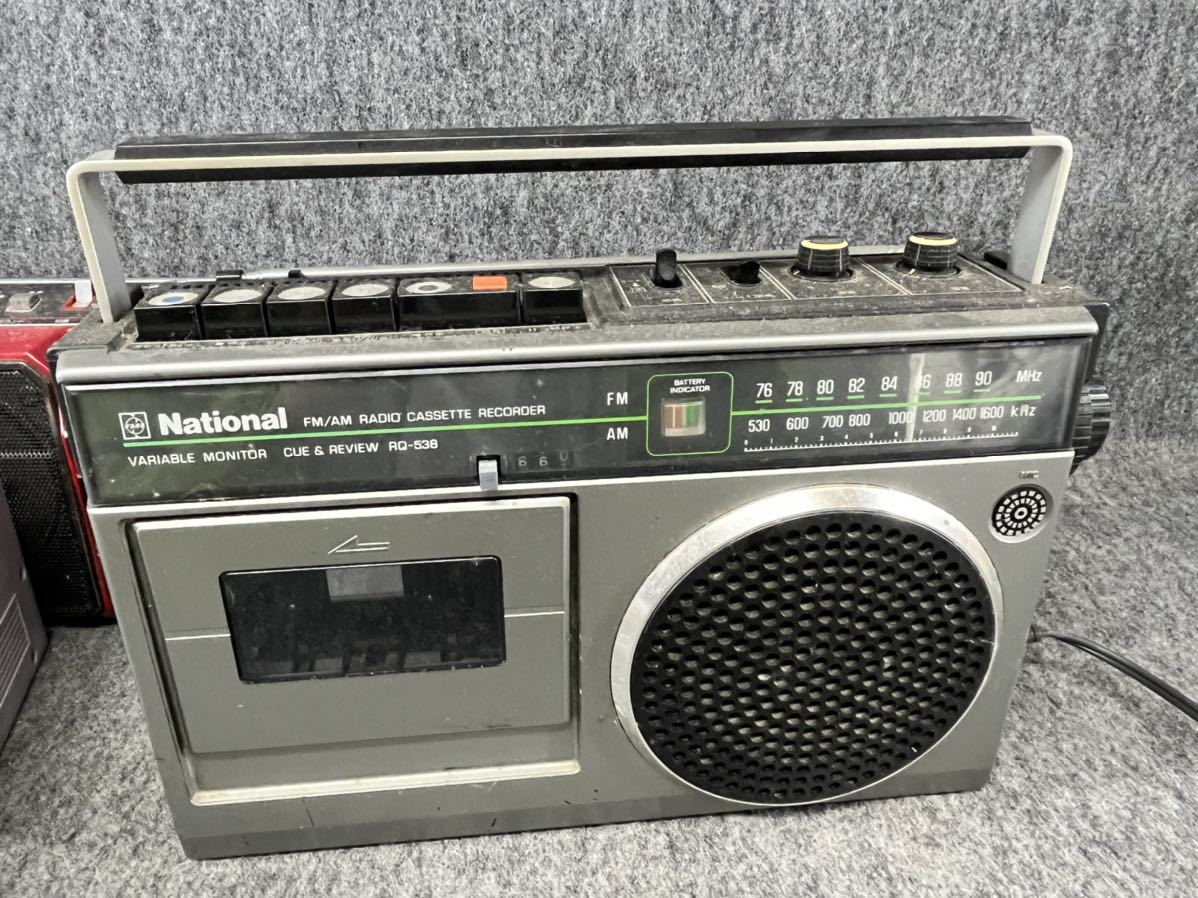 SANYO とnational ラジカセ　２台セット SANYO とnational ラジカセ 2台セット SANYO とnational ラジカセ 2台