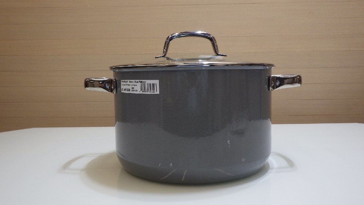 B640-40208 展示品 未使用品 ヴェーエムエフ ハイキャセロール 24cm プラチナム 鍋 IH対応 天然鉱石 ※レシピ本有 2026年最新Yahoo!オークション -:wmfの中古品・新品・未使用品一覧 WMF（ヴェーエムエフ）の中古品の通販サイト