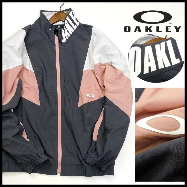 新品 オークリー OAKLEY ジップジャケット L カラーブロック ENHANCE RS WIND JK ロゴ 撥水 防風 メンズ 【B2525】 Q1