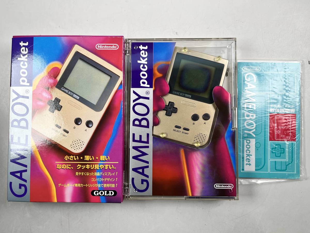 ♪【ジャンク】Nintendo GAME BOY pocket 箱 説明書 付き 本体 MGB