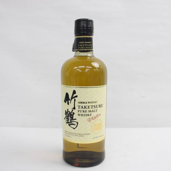 NIKKA（ニッカ）竹鶴 ピュアモルト 白ラベル 43％ 700ml ※キャップフィルム破れ T23J120022