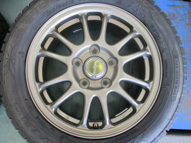 スイフトスポーツに 中古スタッドレスセット 185/60R15 グッドイヤー アイスナビ6 ファイナルスピード ギアR