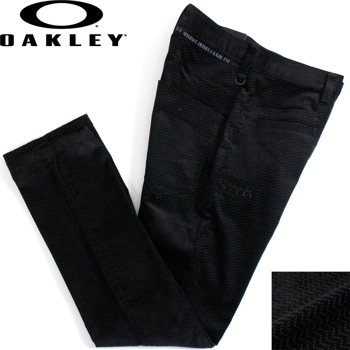 新品 秋冬 OAKLEY オークリー ゴルフ スカル 刺繍 撥水 Fレザー