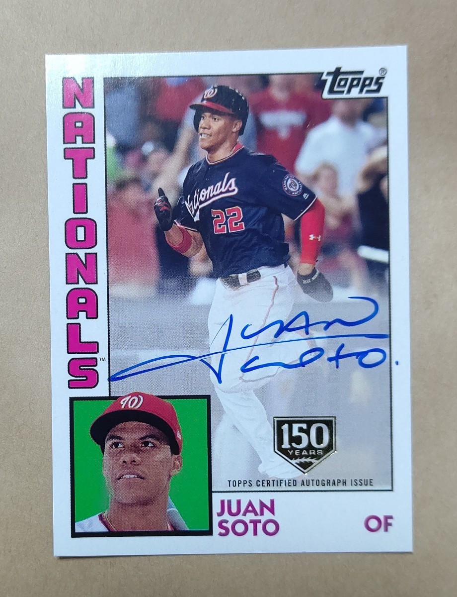 2019 topps Juan Soto auto ソト直筆 サイン /150 【公式通販】