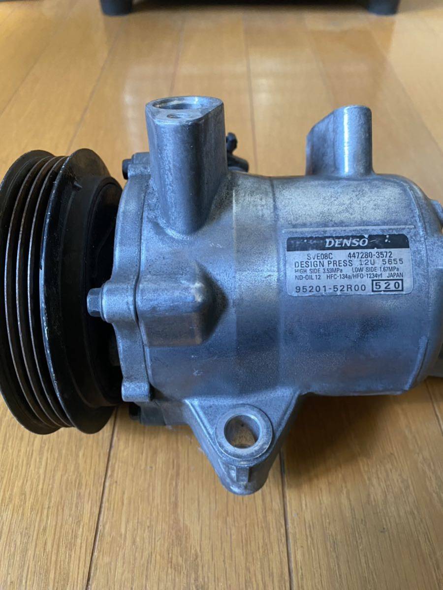 スズキ純正 エアコンコンプレッサー（中古） オイル量調整済 Suzuki