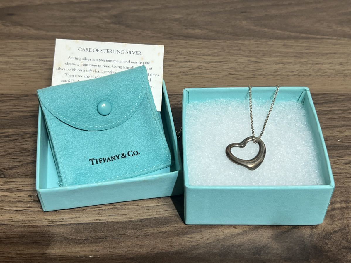 ティファニーオープンハート ネックレス ペンダント TIFFANY&Co. 箱 