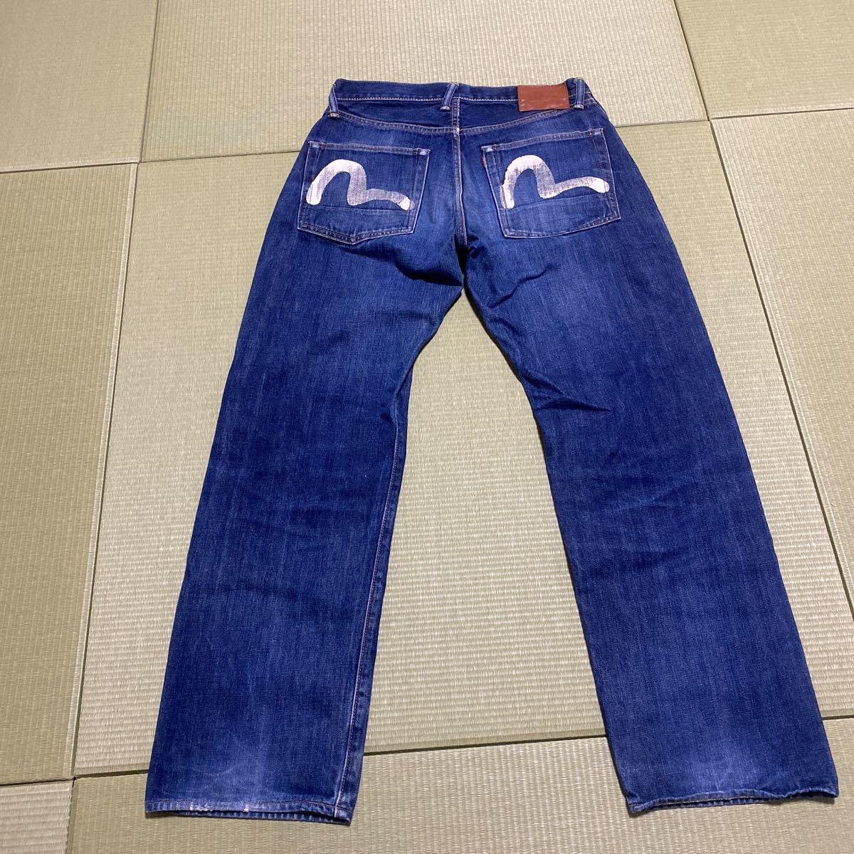 濃紺 EVISU 2000 No.2 白カモメ 5ポケットデニム 赤耳 w30 【公式通販】