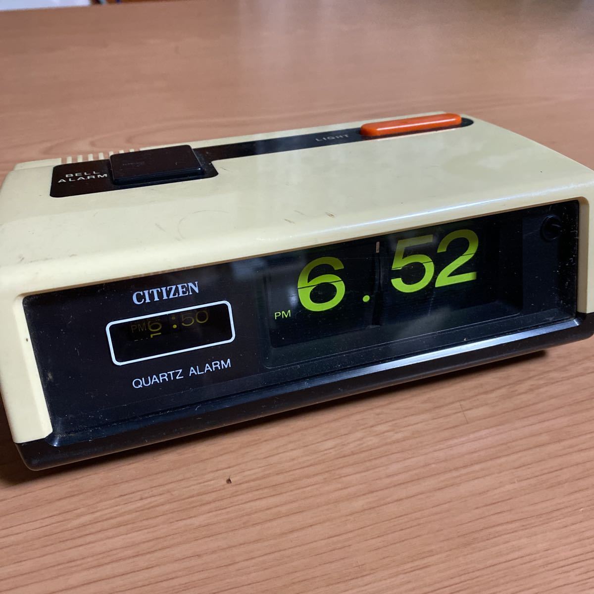 パタパタ時計 昭和レトロ CITIZEN 電池式 シチズン QUARTZ ALARM