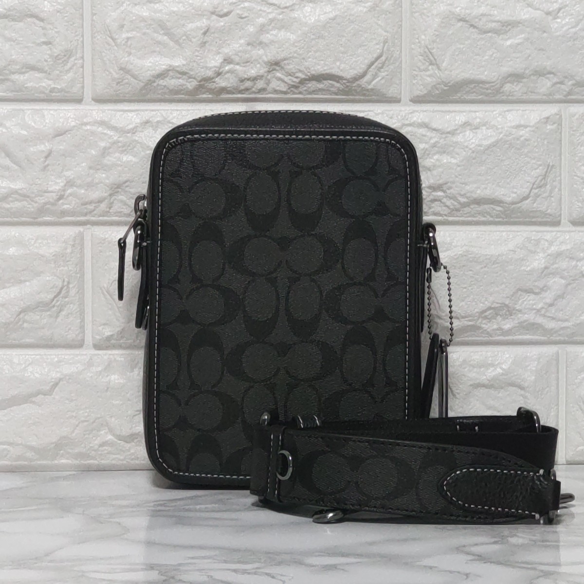 COACH コーチ ショルダーバッグ メンズ クロスボディ ブラック 新作 