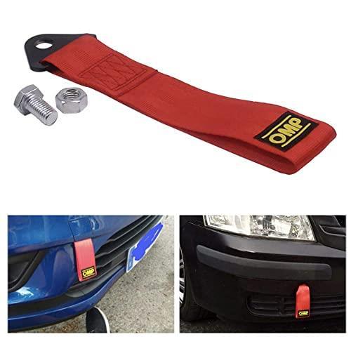 ● 高強度 牽引ストラップ ボルト付き 汎用 牽引フック ブルー ベルト式牽引フック レーシング スポーツ ドリフト 緊急ツール フロントリア_4