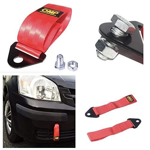 ● 高強度 牽引ストラップ ボルト付き 汎用 牽引フック ブルー ベルト式牽引フック レーシング スポーツ ドリフト 緊急ツール フロントリア_5