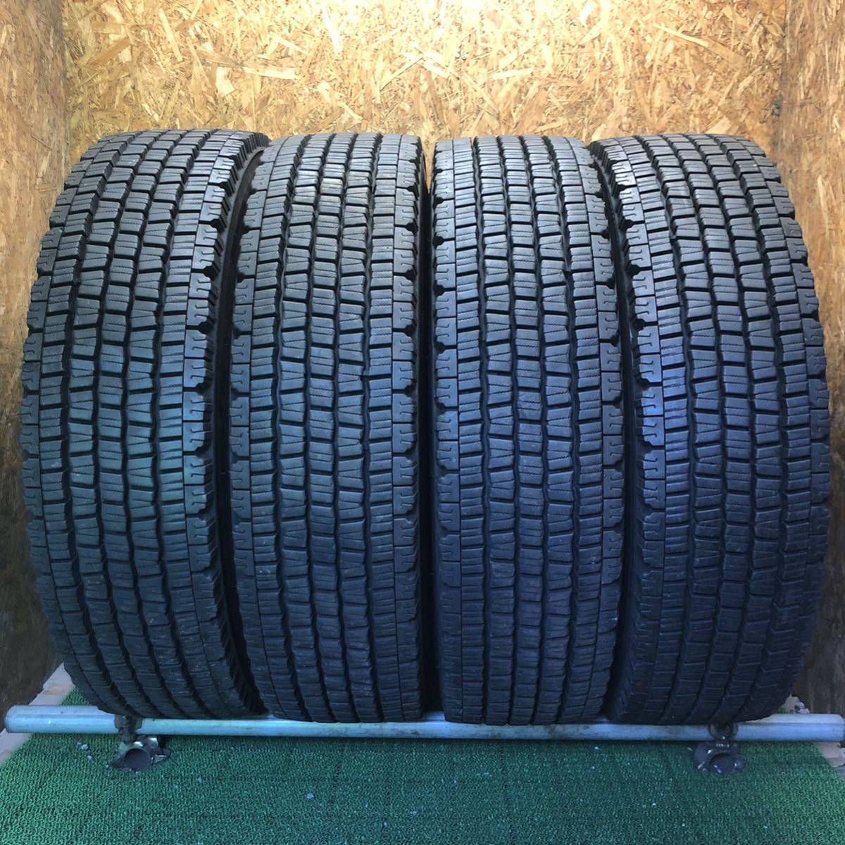 DUNLOP DECTES SP081 11R22.5 14PR 極上バリ山4本価格 X-344 福岡 