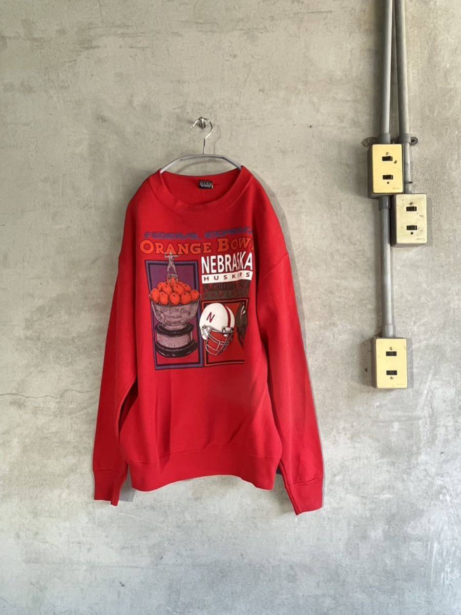 フェデックス 90年代 FedEx ネイビー ヴィンテージ古着 00s 80s 80年代 90s 90年代 FedEx フェデックス カレッジ フットボール NCAA アメフト スウェット トレーナー ビンテージ USA古着 アメリカ