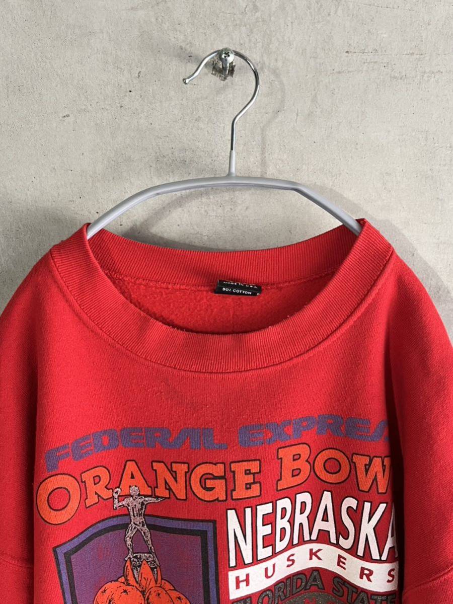 フェデックス 90年代 FedEx ネイビー ヴィンテージ古着 00s 80s 80年代 90s 90年代 FedEx フェデックス カレッジ フットボール NCAA アメフト スウェット トレーナー ビンテージ USA古着 アメリカ