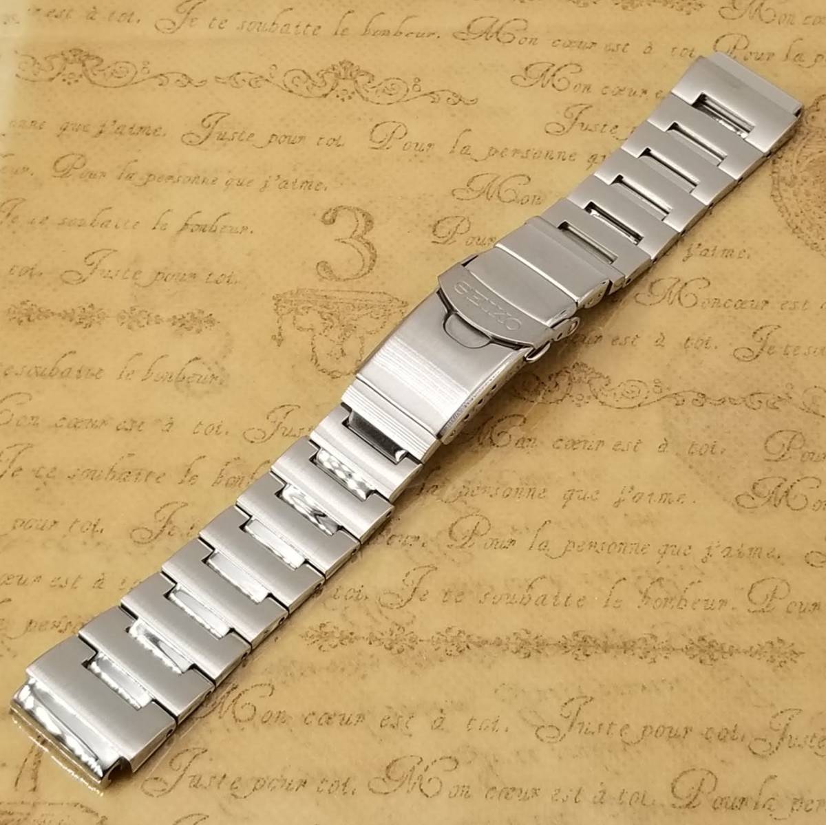 純正 Seiko セイコー 20mm バンド ステンレス 7S36-03W0 SKX779K1
