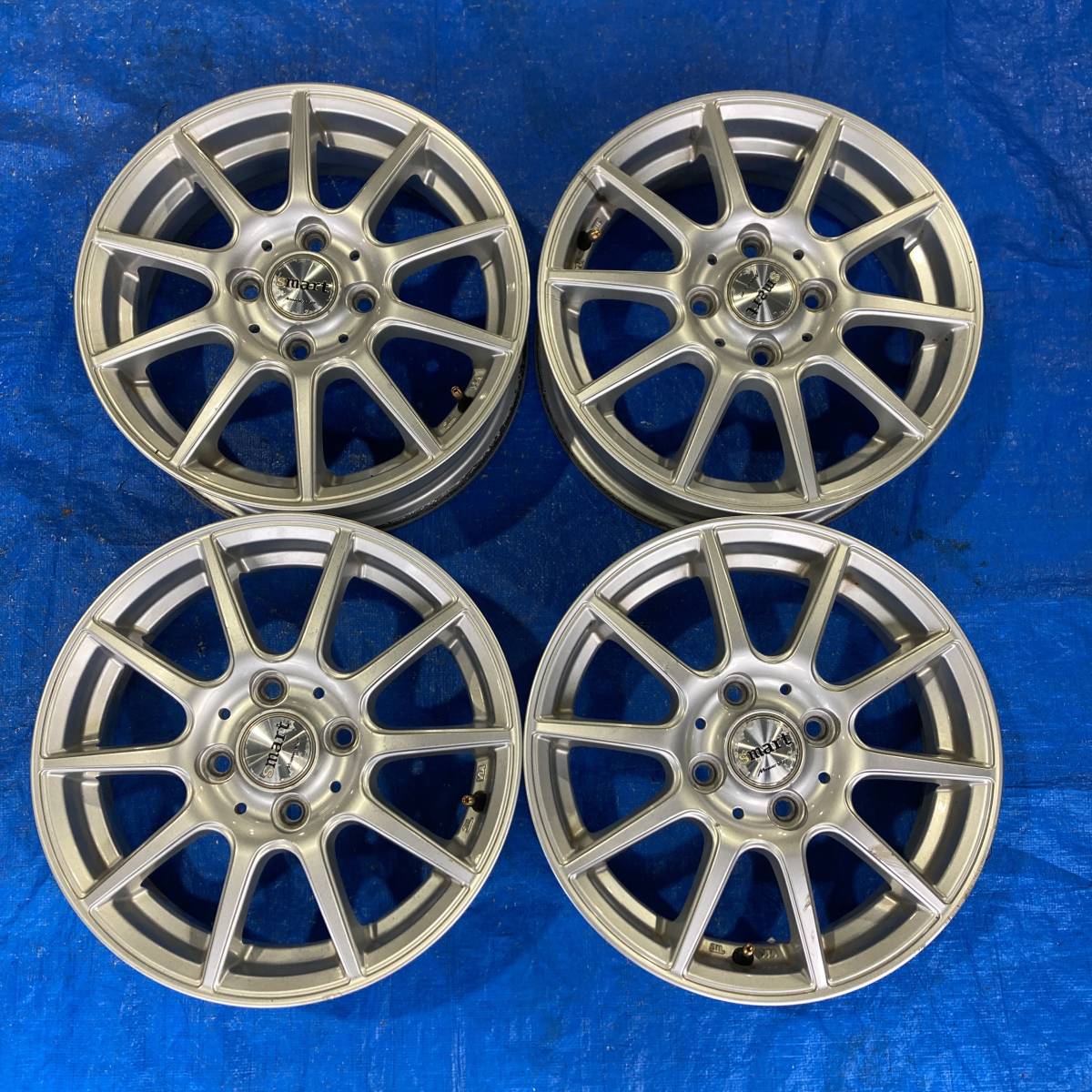 W2408J5K] マナレイスポーツ Smart 社外アルミホイール 14×4.5J+43 14