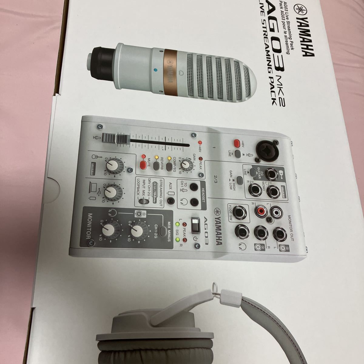 Yamaha AG03 ライブストリーミングミキサー マイク 配信セット Yamaha AG03 ライブストリーミングミキサー マイク 配信セット ヤマハ